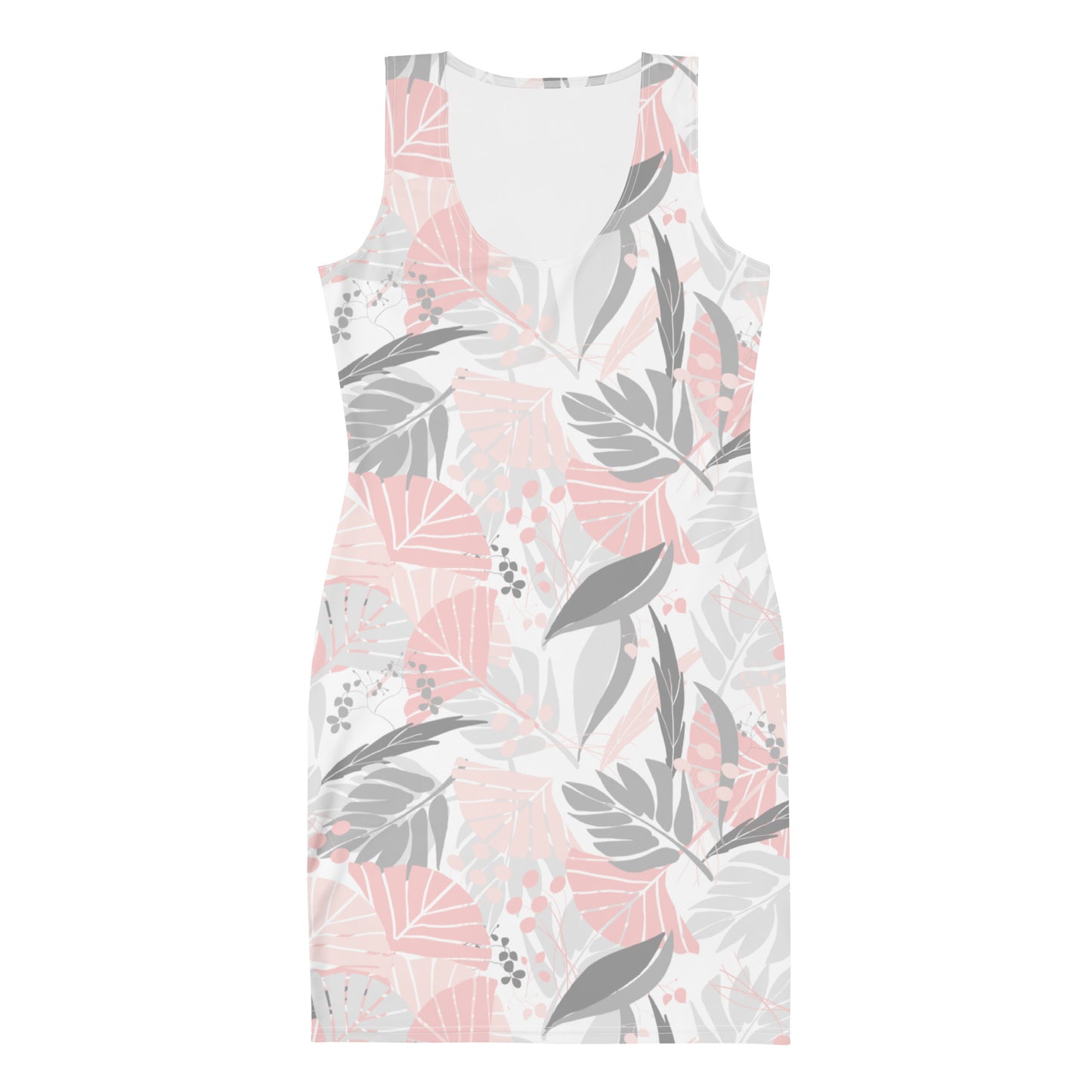 Bodycon dress - Fanfare (Pink & Grey)