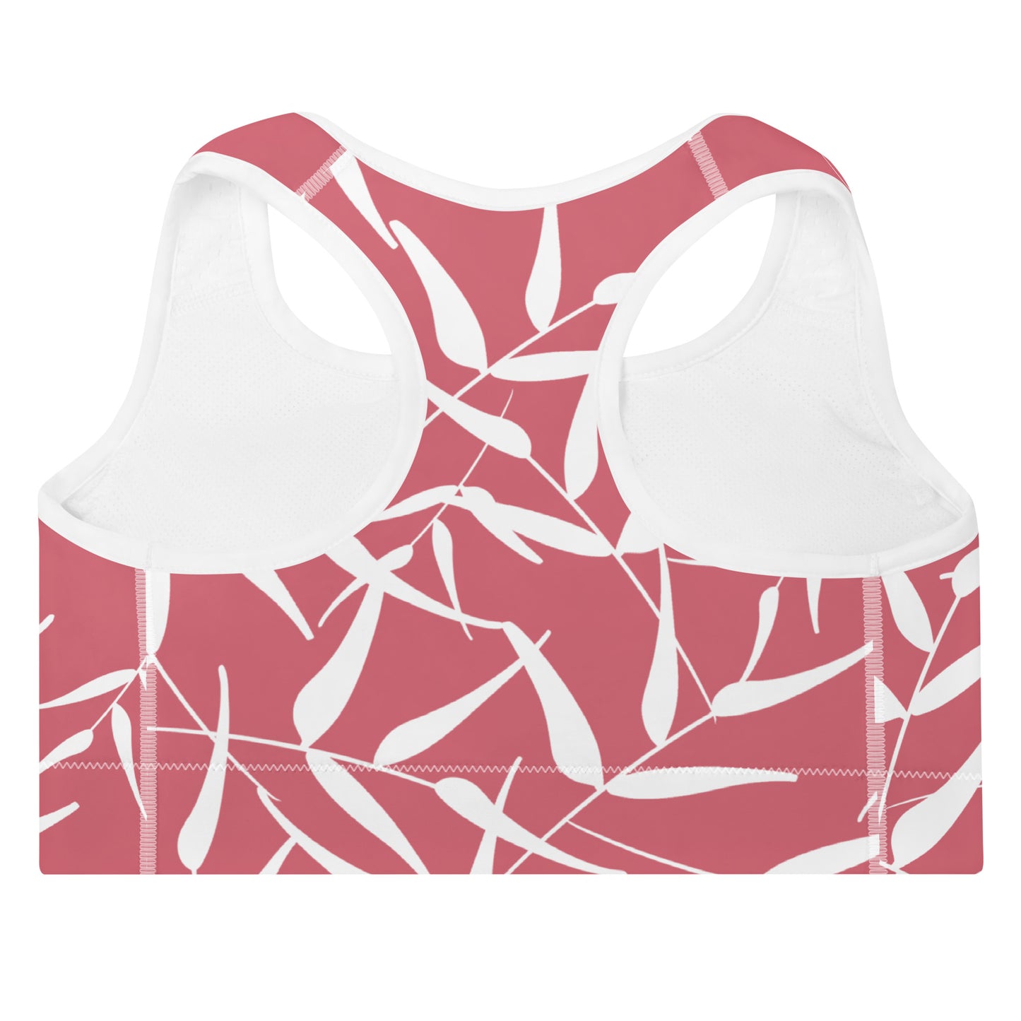 Sports Bra - Leaves (Pink)