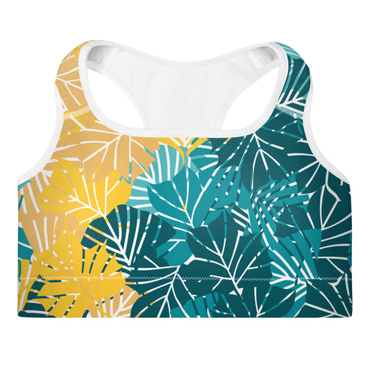 Sports Bra - Clover (Yellow Blue)