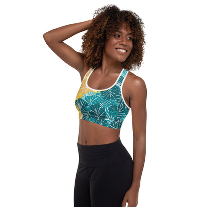 Sports Bra - Clover (Yellow Blue)