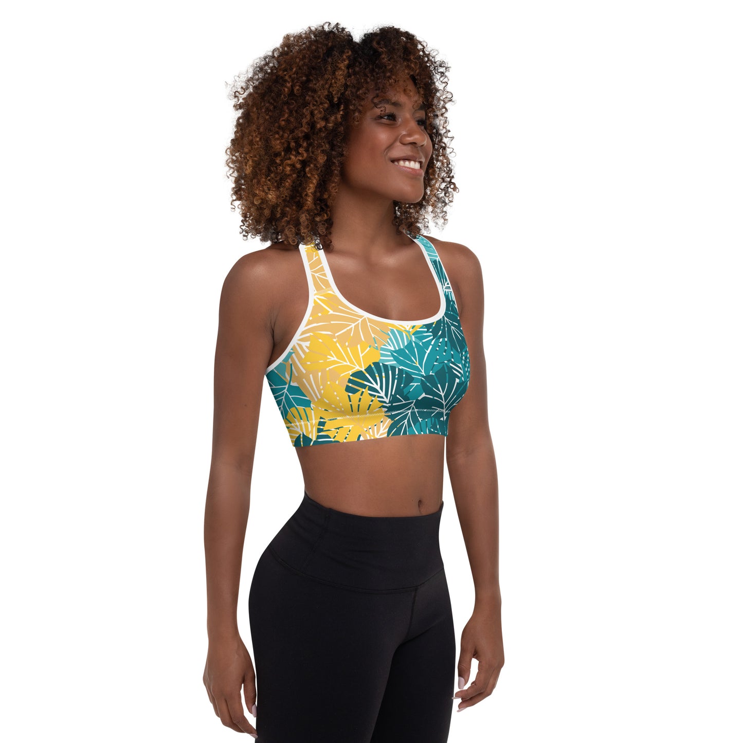 Sports Bra - Clover (Yellow Blue)