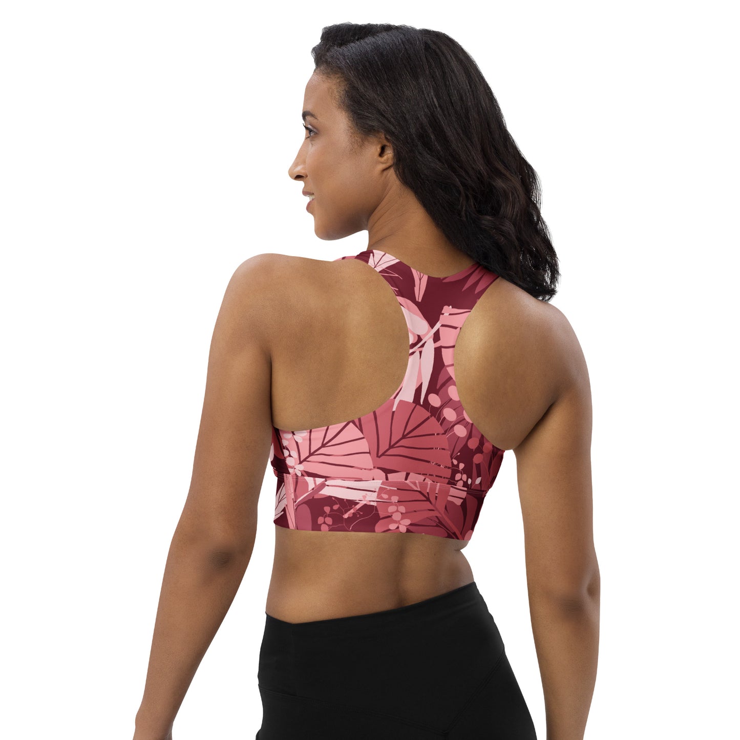 Longline Sports Bra - Fanfare (Red)