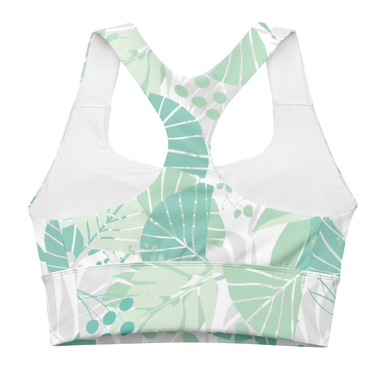 Longline Sports Bra - Fanfare (Green)