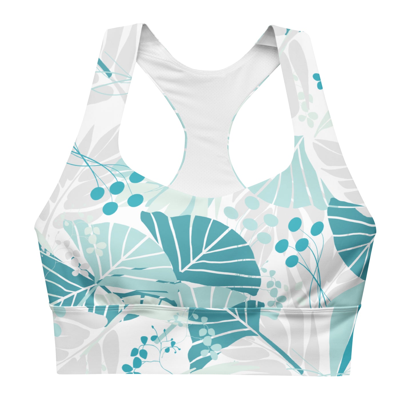 Longline Sports Bra - Fanfare (Blue)