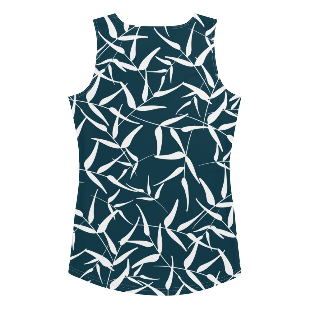 Tank Top - Leaves (Blue)