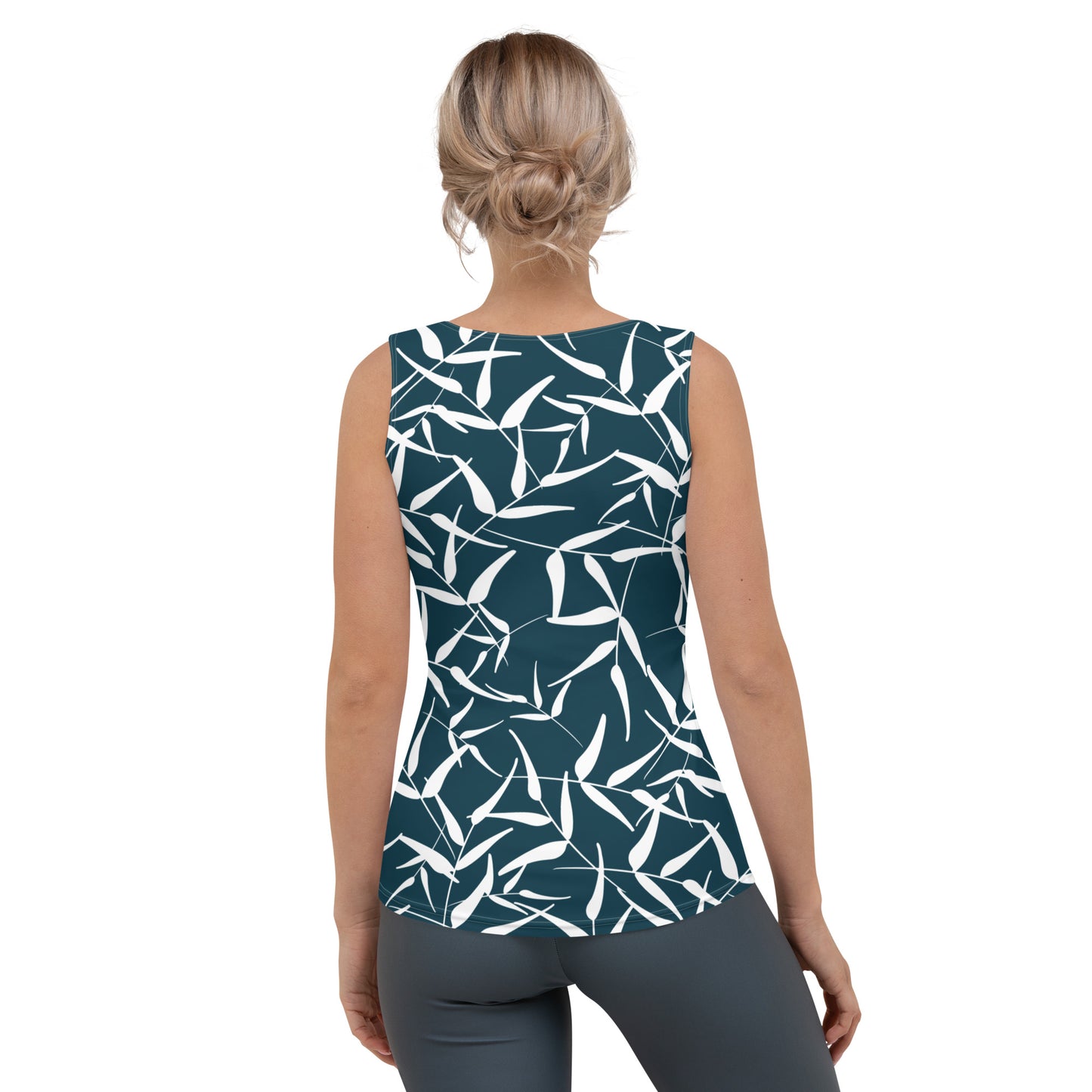 Tank Top - Leaves (Blue)