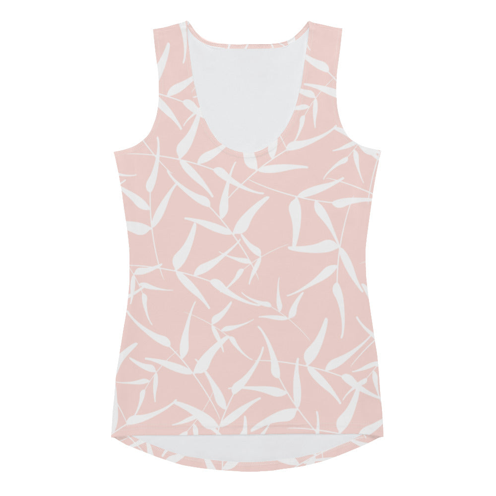 Tank Top - Leaves (Pink)