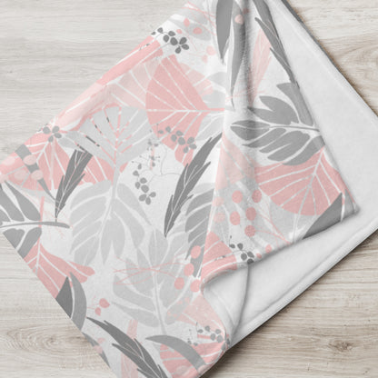 Throw Blanket - Fanfare (Pink & Grey)